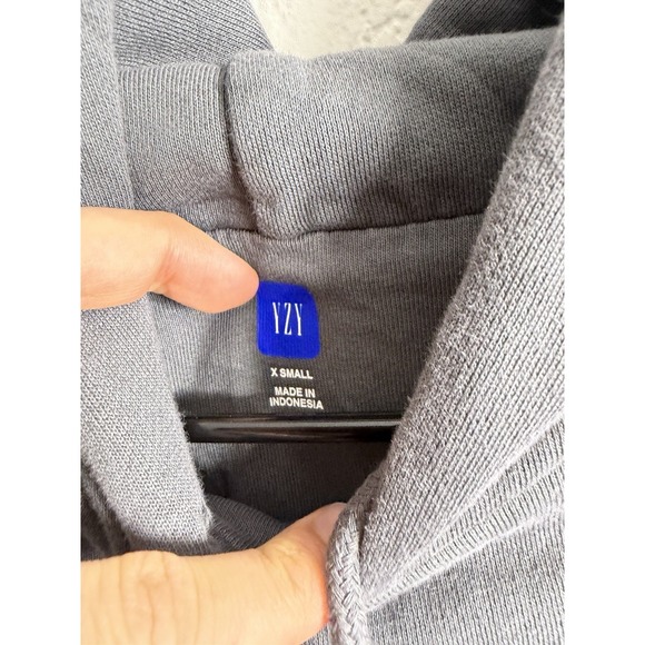 YZY Gap POETIC GREY Hoodie Oversized H18 PTCGREY Yeezy Hooded Pullover Size XS - Picture 3 of 7